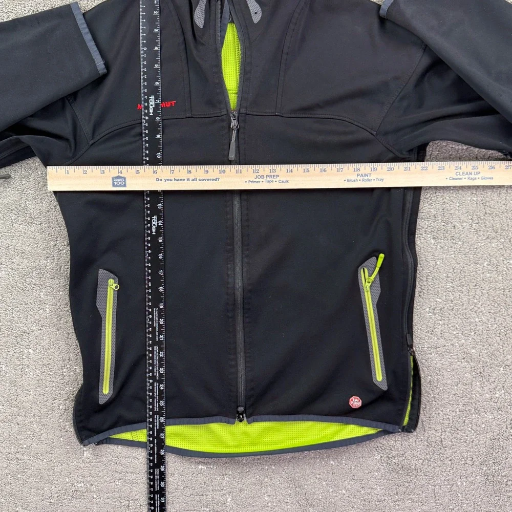 Mammut Windstopper Soft Shell Hooded Jacket Men's L Black Full Zip Swiss Tech